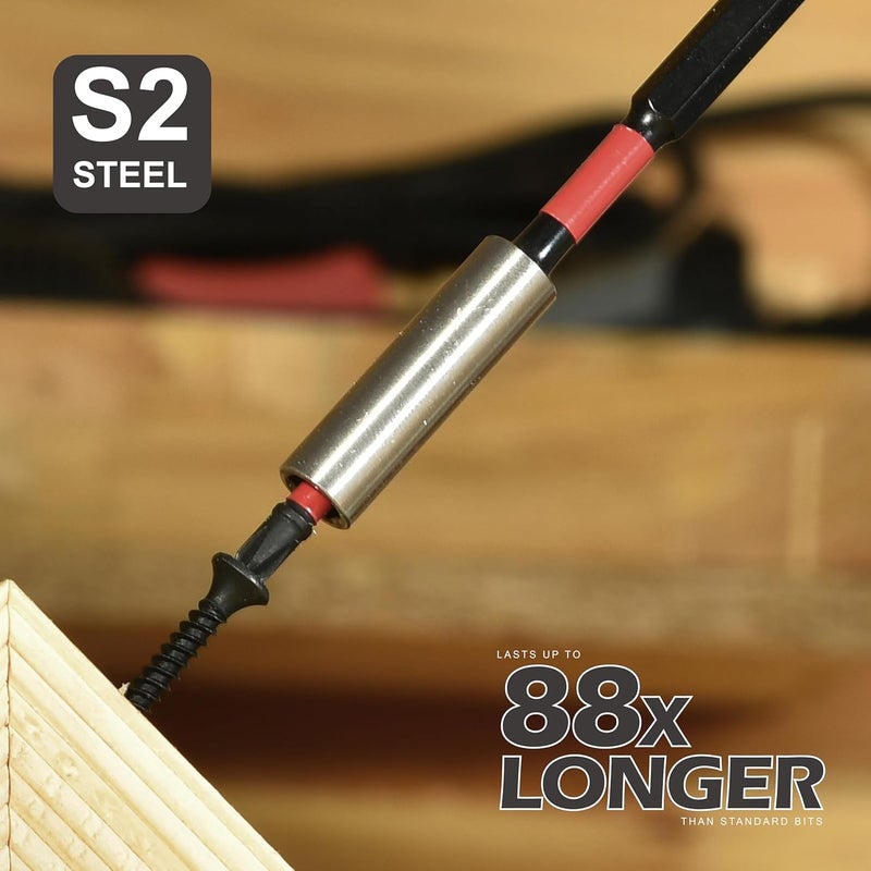 GEINXURN 20Pack Impact Tough #20 Torx 6 in. Insert Driver Bits, Magnetic T20 Head Power Bits, S2 Alloy Steel T20 Screwdriver Bits Set Bulk - Image 5